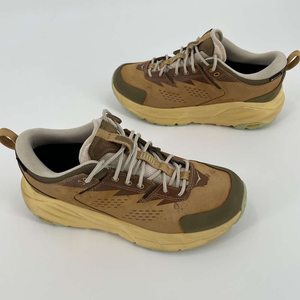 Hoka Kaha Low GTX Waterproof‎ Hiking Shoes 1150913 Mens 8.5 Womens 9.5 Tan Brown - Picture 4 of 9